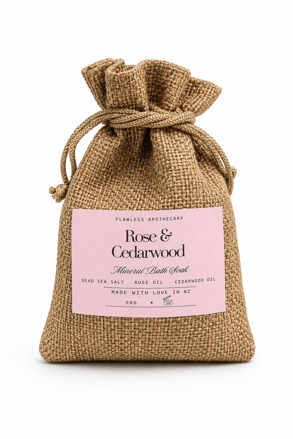 Mini Bath Soak - 60g Rose and Cedarwood